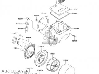 AIR CLEANER - KLX300A6 KLX300R 2001 USA CALIFORNIA CANADA