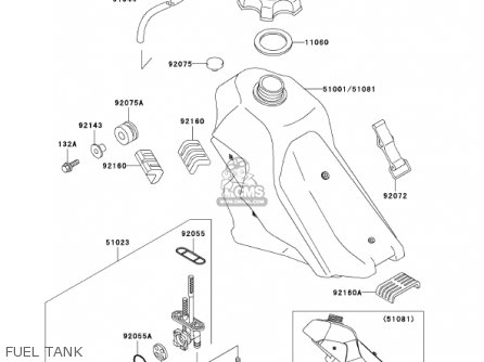 FUEL TANK - KLX300A6 KLX300R 2001 USA CALIFORNIA CANADA