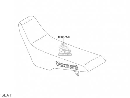 SEAT - KLX300A6 KLX300R 2001 USA CALIFORNIA CANADA