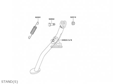 STAND(S) - KLX300A6 KLX300R 2001 USA CALIFORNIA CANADA