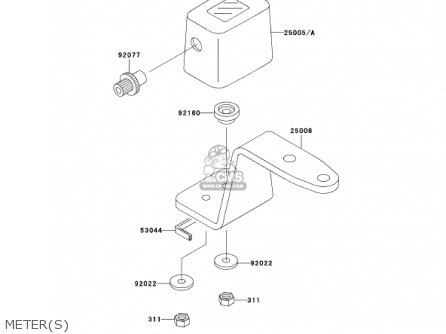 METER(S) - KLX300A6 KLX300R 2001 USA CALIFORNIA CANADA
