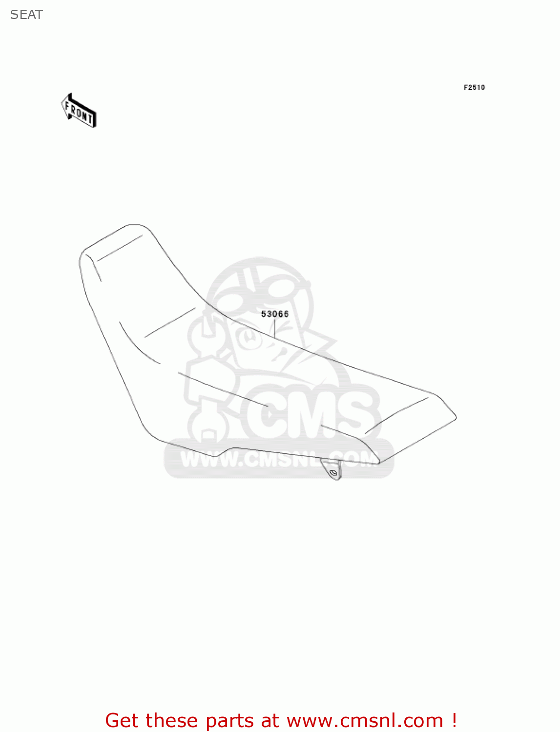 SEAT KLX300A6F KLX300R 2006 USA CALIFORNIA CANADA