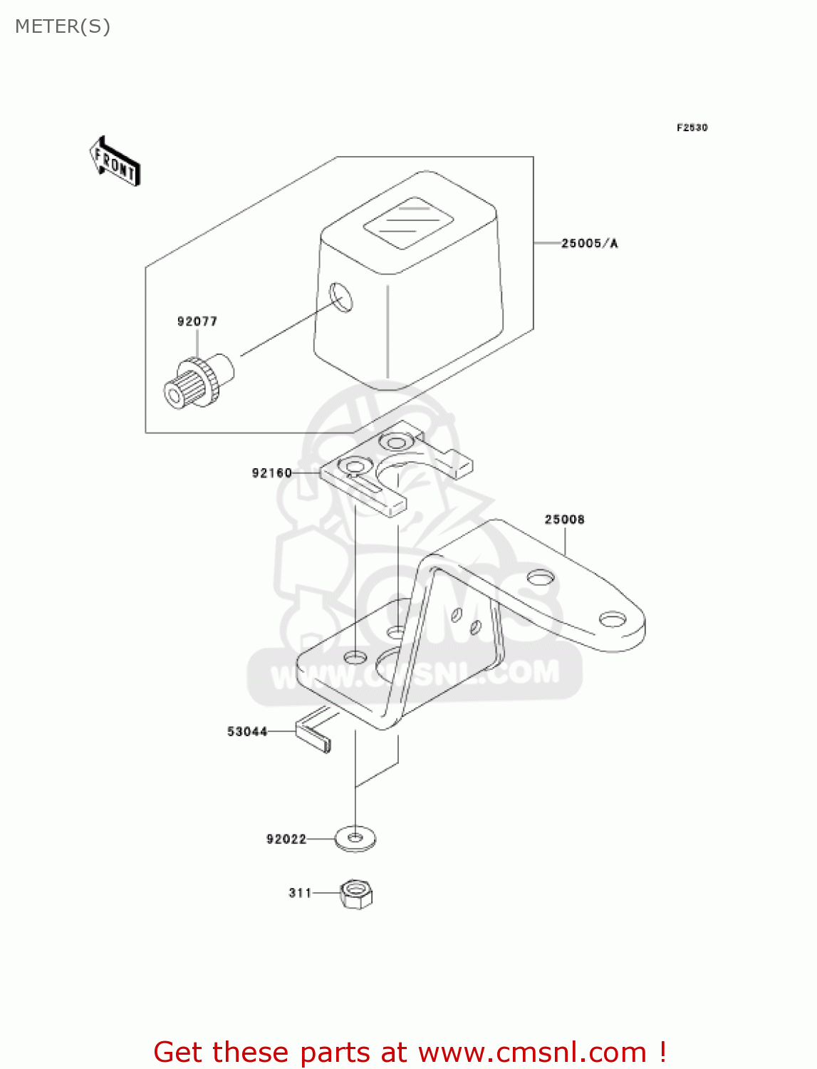 METER(S) KLX300A6F KLX300R 2006 USA CALIFORNIA CANADA