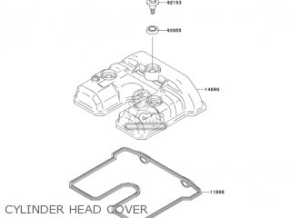 CYLINDER HEAD COVER - KLX300A6F KLX300R 2006 USA CALIFORNIA CANADA