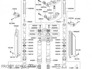 FRONT FORK (A6F) - KLX300A6F KLX300R 2006 USA CALIFORNIA CANADA