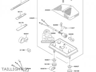 TAILLIGHT(S) - KLX300A6F KLX300R 2006 USA CALIFORNIA CANADA
