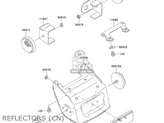 REFLECTORS (CN) - KLX300A6F KLX300R 2006 USA CALIFORNIA CANADA