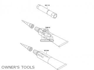 OWNER'S TOOLS - KLX300A6F KLX300R 2006 USA CALIFORNIA CANADA