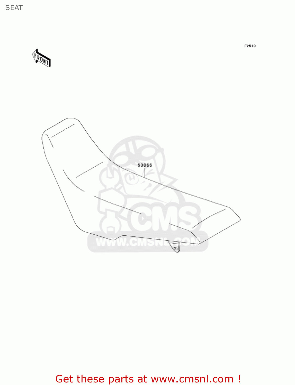 SEAT KLX300A7F KLX300R 2007 USA CALIFORNIA CANADA