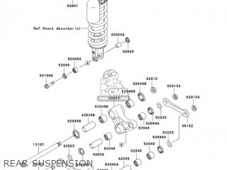 REAR SUSPENSION - KLX300A7F KLX300R 2007 USA CALIFORNIA CANADA