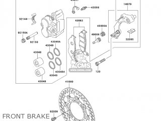 FRONT BRAKE - KLX300A7F KLX300R 2007 USA CALIFORNIA CANADA