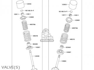VALVE(S) - KLX300A7F KLX300R 2007 USA CALIFORNIA CANADA