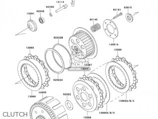 CLUTCH - KLX300A7F KLX300R 2007 USA CALIFORNIA CANADA