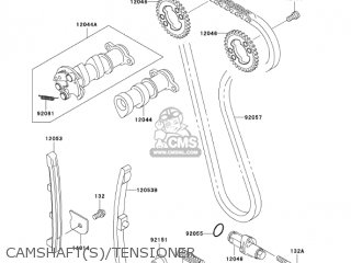 CAMSHAFT(S)/TENSIONER - KLX300A7F KLX300R 2007 USA CALIFORNIA CANADA