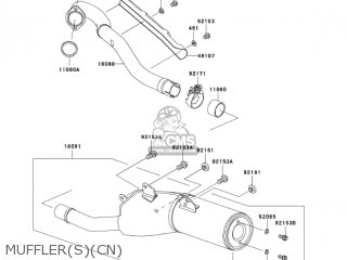 MUFFLER(S)(CN) - KLX300A7F KLX300R 2007 USA CALIFORNIA CANADA