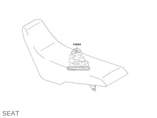 SEAT - KLX300A7F KLX300R 2007 USA CALIFORNIA CANADA