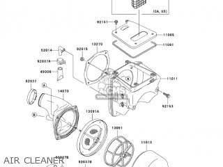 AIR CLEANER - KLX300A7F KLX300R 2007 USA CALIFORNIA CANADA