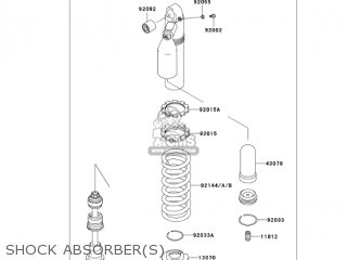 SHOCK ABSORBER(S) - KLX300A7F KLX300R 2007 USA CALIFORNIA CANADA