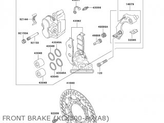 FRONT BRAKE (KLX300-A7/A8) - KLX300A8 KLX300R 2003 USA CALIFORNIA CANADA