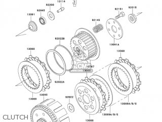 CLUTCH - KLX300A8 KLX300R 2003 USA CALIFORNIA CANADA