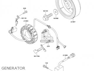 GENERATOR - KLX300A8 KLX300R 2003 USA CALIFORNIA CANADA