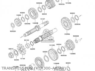 TRANSMISSION (KLX300-A8/A9) - KLX300A8 KLX300R 2003 USA CALIFORNIA CANADA