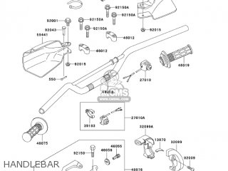HANDLEBAR - KLX300A8 KLX300R 2003 USA CALIFORNIA CANADA