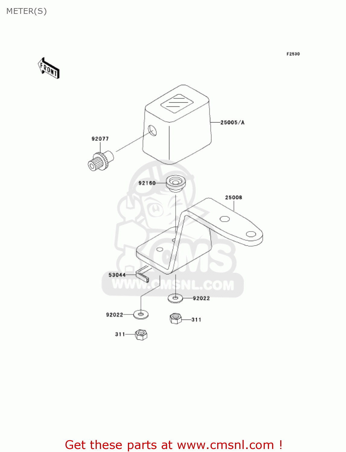 METER(S) KLX300A9 KLX300R 2004 USA CALIFORNIA CANADA