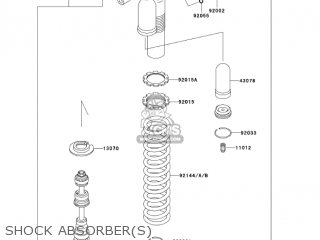 SHOCK ABSORBER(S) - KLX300A9 KLX300R 2004 USA CALIFORNIA CANADA