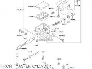 FRONT MASTER CYLINDER - KLX300A9 KLX300R 2004 USA CALIFORNIA CANADA