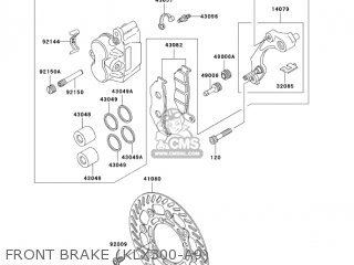 FRONT BRAKE (KLX300-A9) - KLX300A9 KLX300R 2004 USA CALIFORNIA CANADA