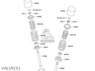 VALVE(S) - KLX300A9 KLX300R 2004 USA CALIFORNIA CANADA