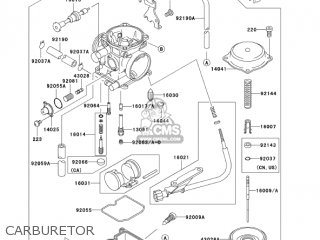 CARBURETOR - KLX300A9 KLX300R 2004 USA CALIFORNIA CANADA