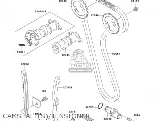 CAMSHAFT(S)/TENSIONER - KLX300A9 KLX300R 2004 USA CALIFORNIA CANADA