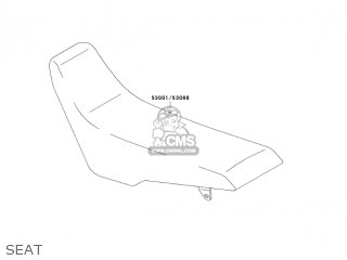 SEAT - KLX300A9 KLX300R 2004 USA CALIFORNIA CANADA