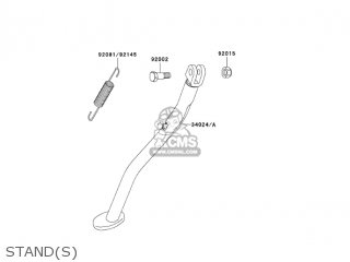 STAND(S) - KLX300A9 KLX300R 2004 USA CALIFORNIA CANADA