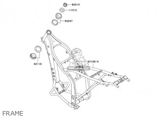 FRAME - KLX300A9 KLX300R 2004 USA CALIFORNIA CANADA