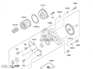 OIL PUMP - KLX300A9 KLX300R 2004 USA CALIFORNIA CANADA
