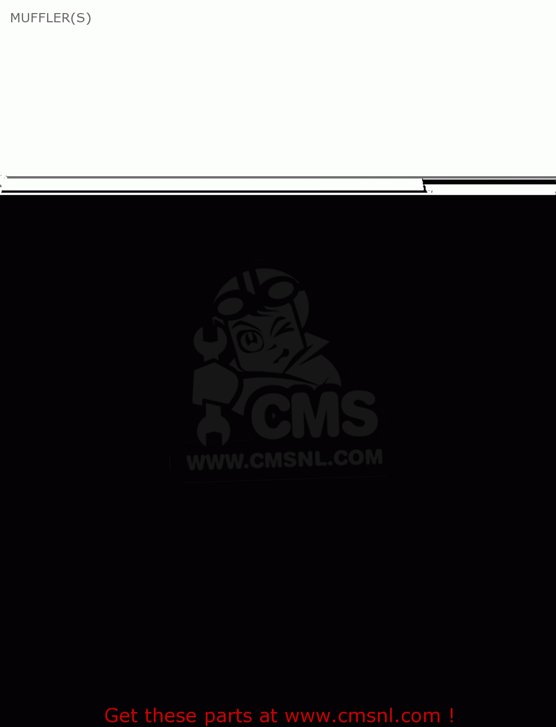 MUFFLER(S) KLX300B1 KLX300R 1997 EUROPE FR