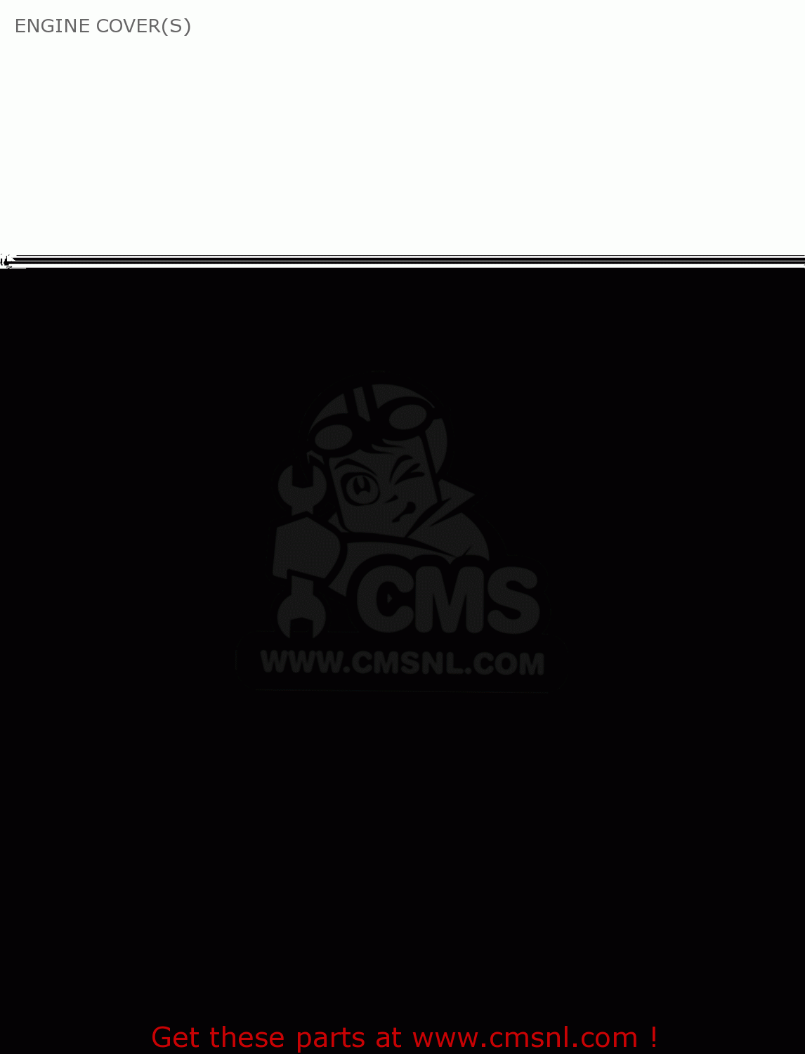 ENGINE COVER(S) KLX300B1 KLX300R 1997 EUROPE FR