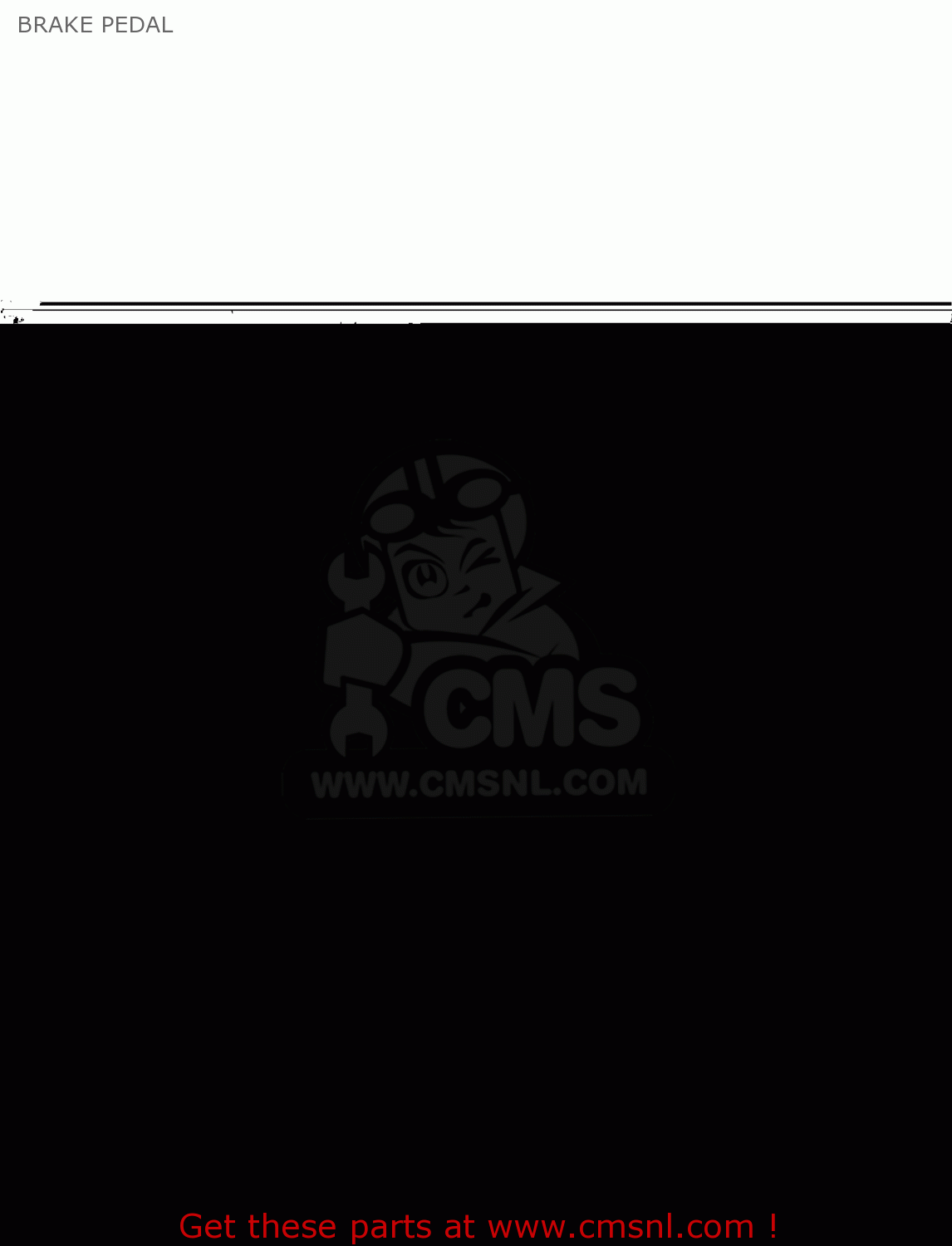 BRAKE PEDAL KLX300B1 KLX300R 1997 EUROPE FR