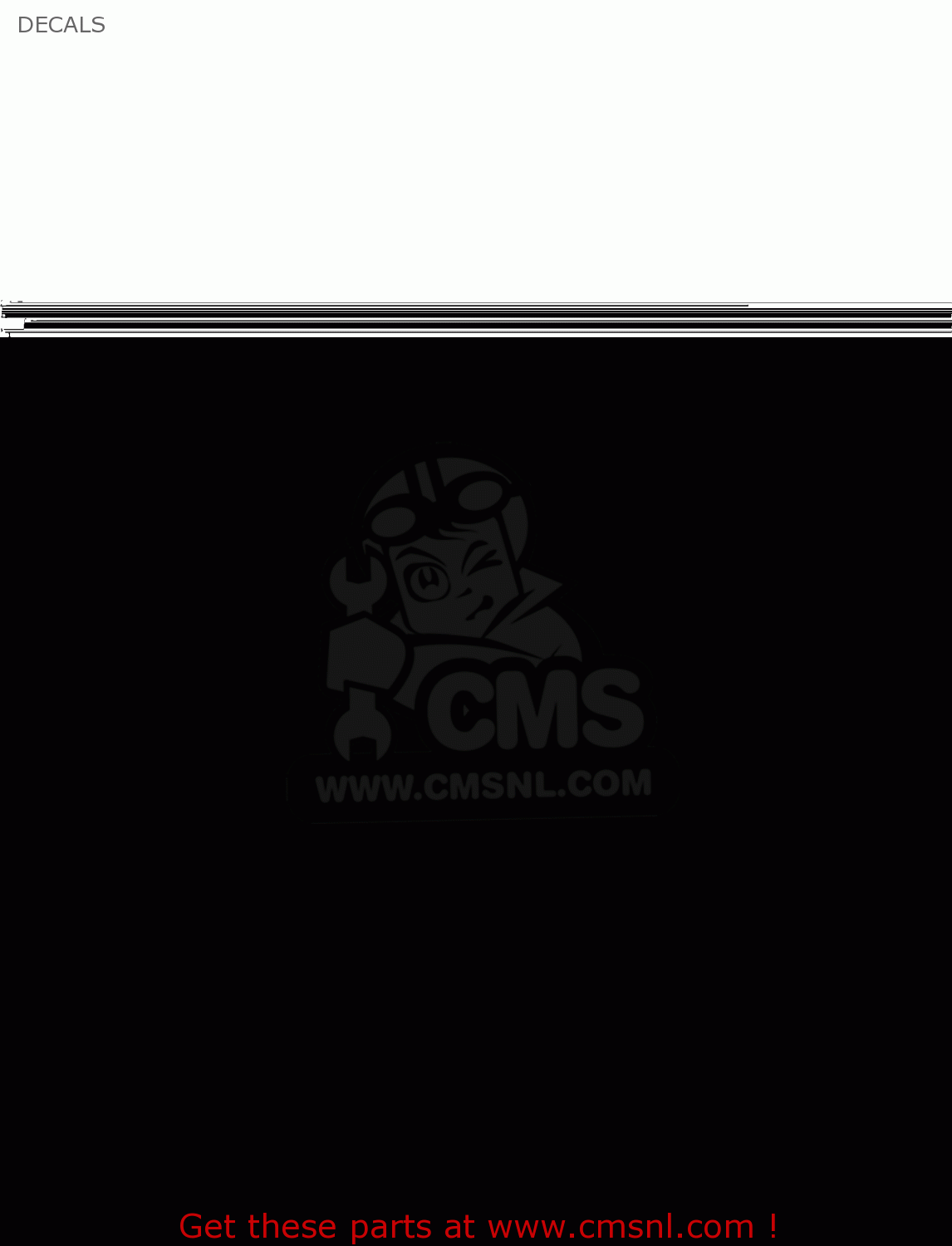 DECALS KLX300B1 KLX300R 1997 EUROPE FR