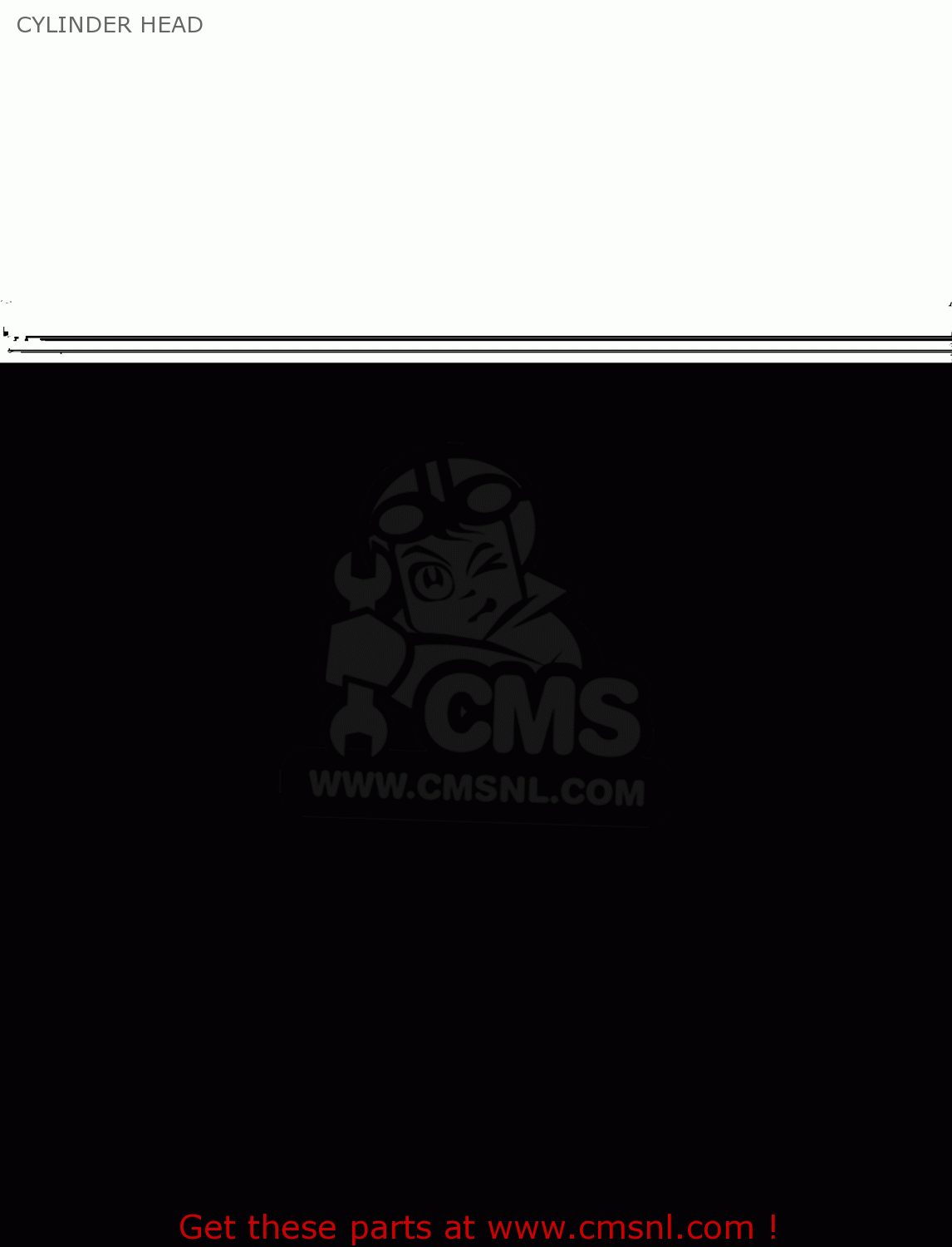 CYLINDER HEAD KLX300B2 KLX300R 1998 EUROPE