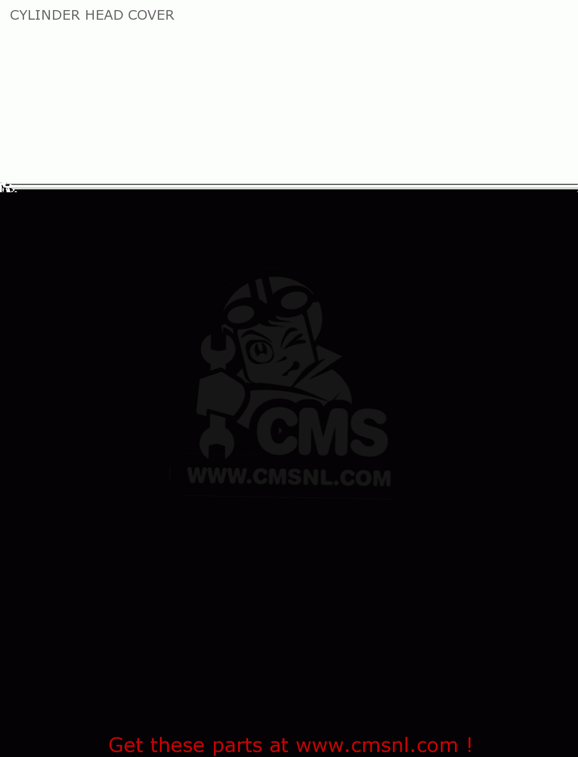 CYLINDER HEAD COVER KLX300B2 KLX300R 1998 EUROPE