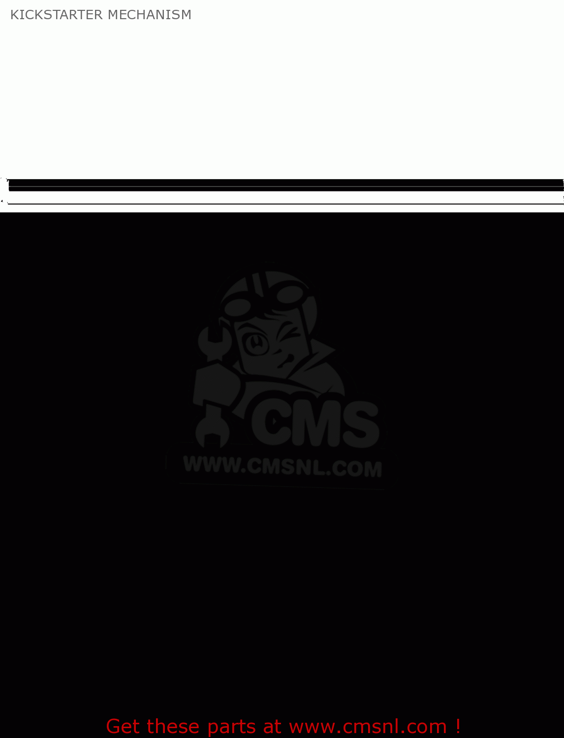 KICKSTARTER MECHANISM KLX300B2 KLX300R 1998 EUROPE