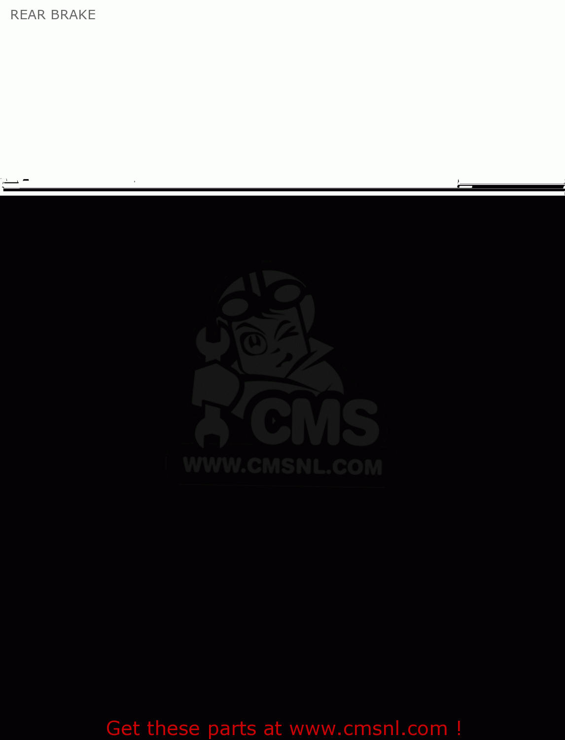 REAR BRAKE KLX300B2 KLX300R 1998 EUROPE