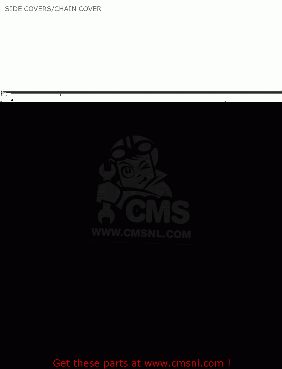 SIDE COVERS/CHAIN COVER KLX300B2 KLX300R 1998 EUROPE