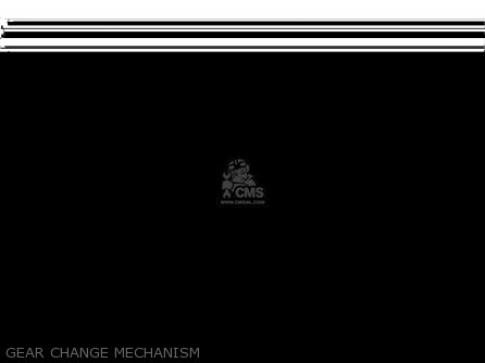 GEAR CHANGE MECHANISM - KLX300B2 KLX300R 1998 EUROPE