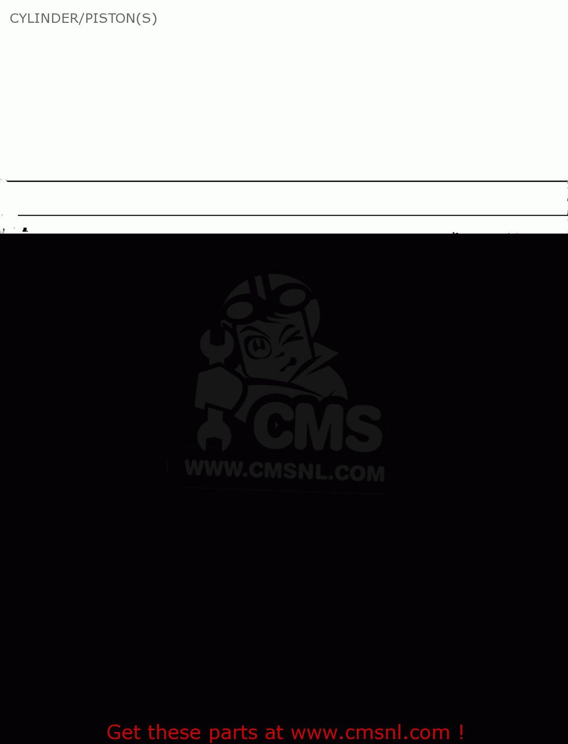 CYLINDER/PISTON(S) KLX300B3 KLX300R 1999 EUROPE