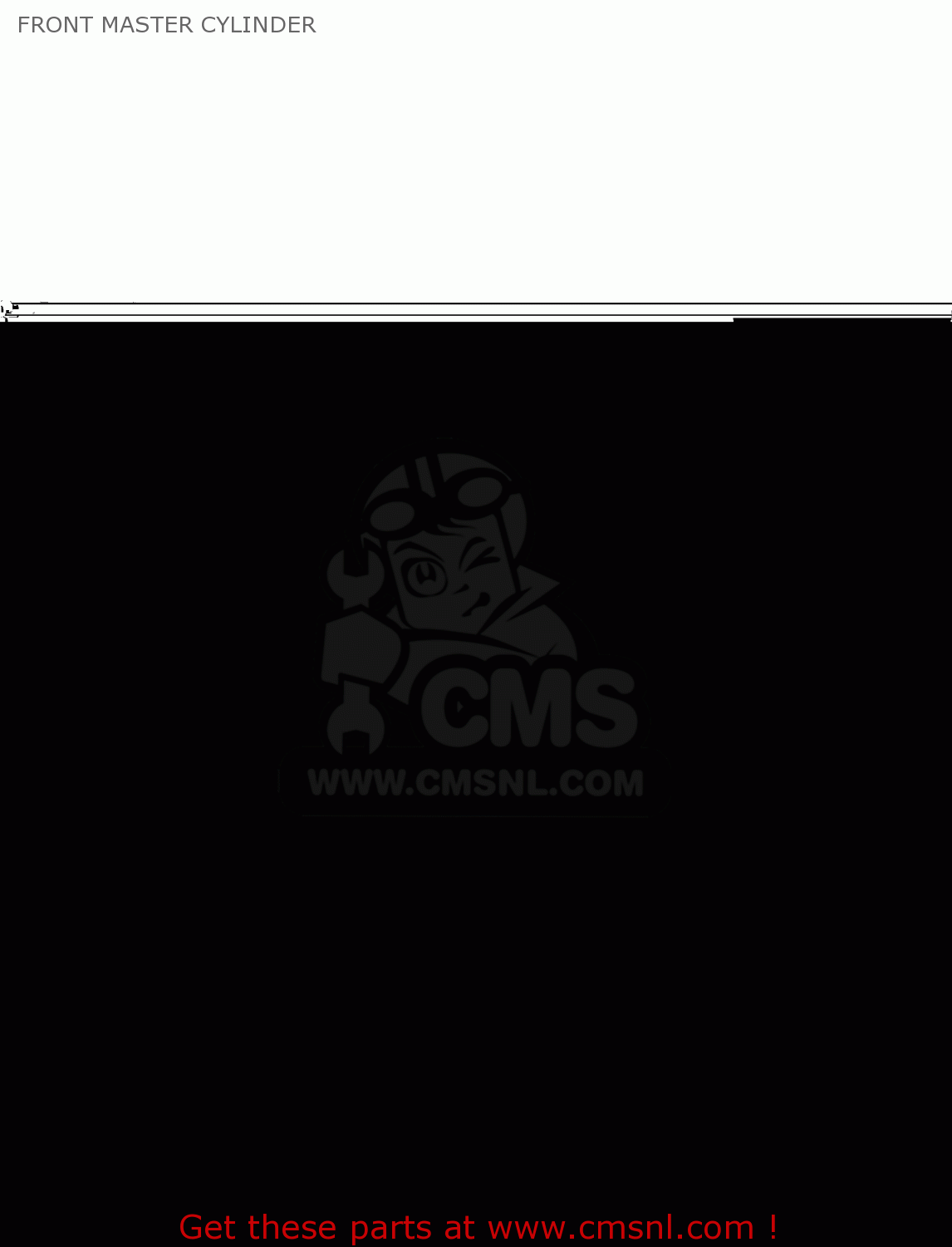 FRONT MASTER CYLINDER KLX300B3 KLX300R 1999 EUROPE